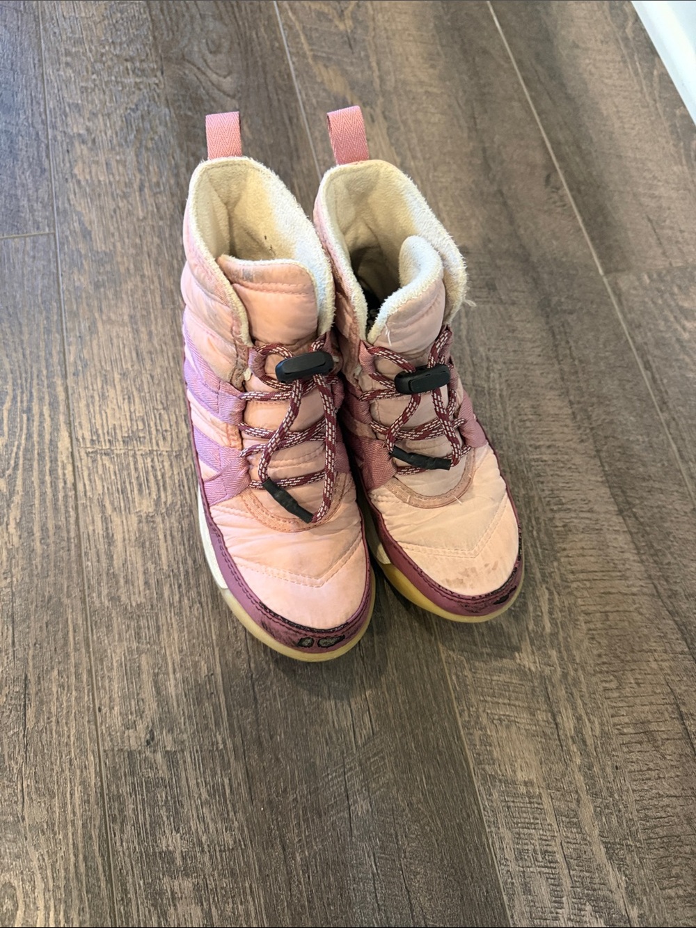 Sorel Girls' Pink and Plum Insulated Winter Boots